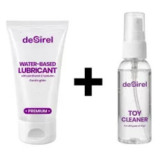 Desirel rengöringsmedel och glidmedel (2 × 50 ml)