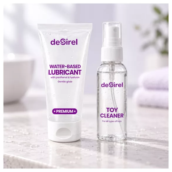 Desirel rengöringsmedel och glidmedel (2 × 50 ml)
