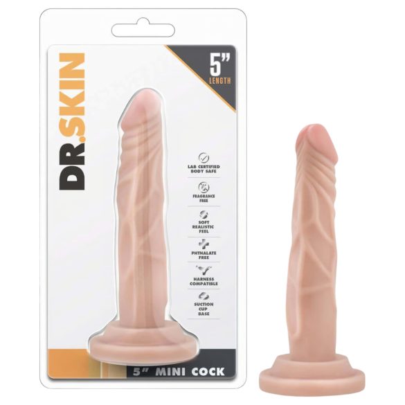 Dr. Skin 5 - naturtrogen sugkoppdildo (14,5 cm)