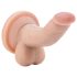 Dr. Skin 4 - dildo med sugkopp och pung - natur - 12 cm