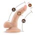 Dr. Skin 4 - Naturlig dildo med sugkopp och kulor (12 cm)