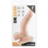 Dr. Skin 4 - dildo med sugkopp och pung - natur - 12 cm