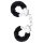 Temptasia Cuffs - svart, lyxigt plyschhandbojor