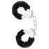 Temptasia Cuffs - svart, lyxigt plyschhandbojor