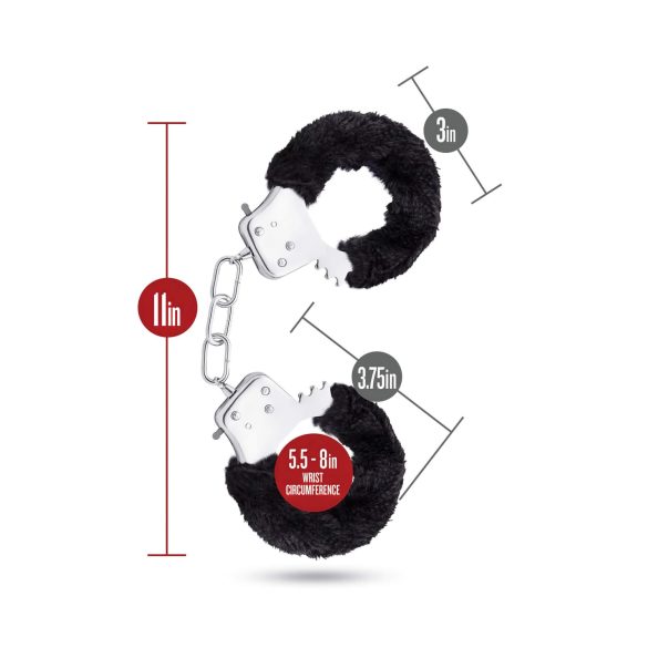 Temptasia - handbojor - plysch - svart