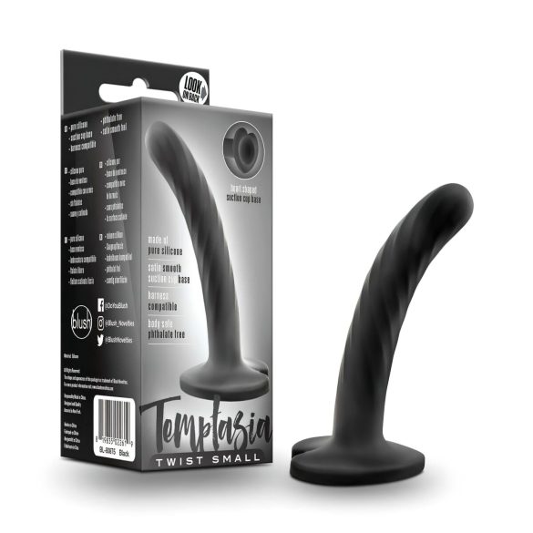 Temptasia Twist Small - sugpropp dildó (svart)