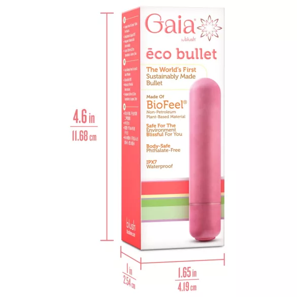 Gaia - stavvibrator - miljövänlig - korall - medium