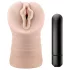 M for Men Ashley - vibrerande masturbator - naturfärg