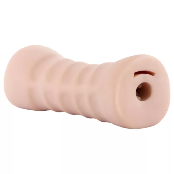M for Men Ashley - vibrerande masturbator - naturfärg
