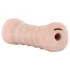 M for Men Ashley - vibrerande masturbator - naturfärg