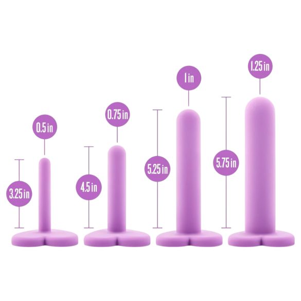 Blush Wellness - vaginalutvidgningsset - silikon - lila