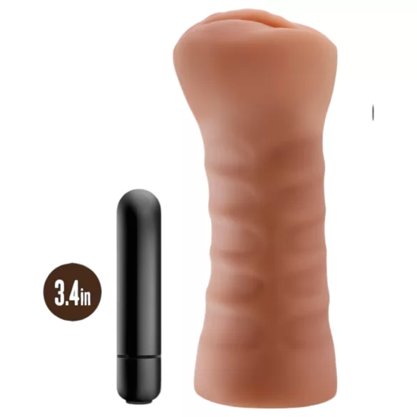 M For Men Sofia - masturbator med vibration - naturfärg