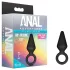 Anal Adventures Platinum S - analplugg (svart) - liten