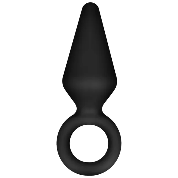 Anal Adventures Platinum S - analplugg (svart) - liten