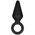 Anal Adventures Platinum S - analplugg (svart) - liten