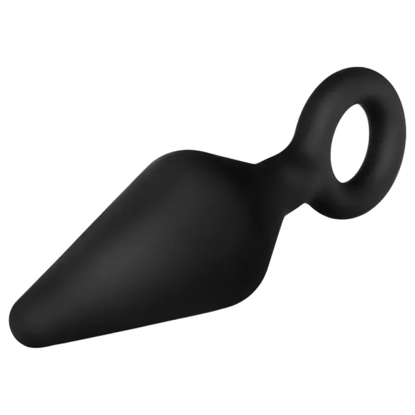 Anal Adventures Platinum S - analplugg (svart) - liten