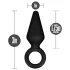 Anal Adventures Platinum S - analplugg (svart) - liten
