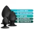 Anal Adventures Platinum Stout - analpluggsset - 3-pack - svart