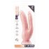 Dr. Skin 8 - Sugkoppsdubbeldildo (natur)