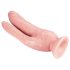 Dr. Skin 8 - Sugkoppsdubbeldildo (natur)