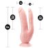 Dr. Skin 8 - Sugkoppsdubbeldildo (natur)
