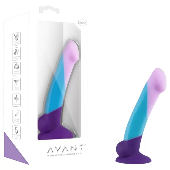 Avant Purple Haze - dildo med sugkopp - färgglad