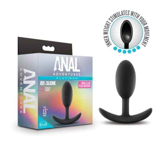 Analäventyr P M - Analplugg Svart (Medium)