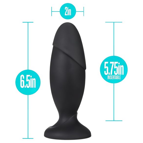Anal Adventures Platinum Rocket - stor analplugg - svart