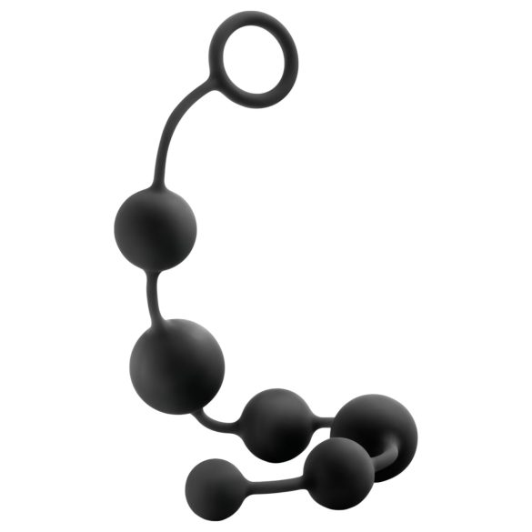 Anal Adventures L – Pärlformad Anal Dildo (svart)