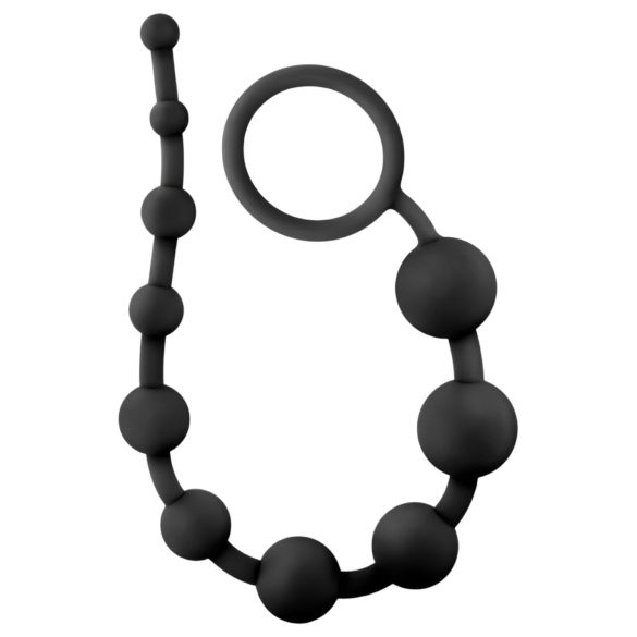Anal Adventures - analdildo med pärlor - svart