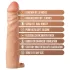 Performance Plus 2,5 - penishylsa med en testikelring (naturell)