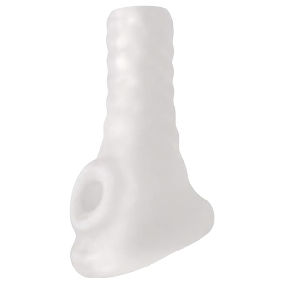 Perfect Fit Breeder - öppen penishylsa (10 cm) - vit