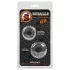 OXBALLS - penisring set med räfflor - transparent