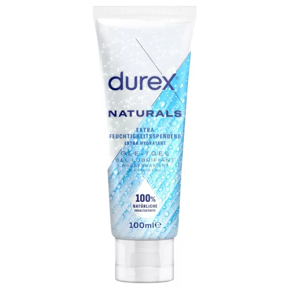 Durex Natural - glidmedel - vattenbaserat, fuktgivande - 100ml