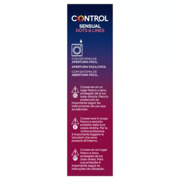 Control - kondom räfflad nopprad - 12 st