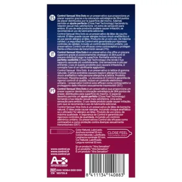 Control - kondom - extra knottrig - 12 st