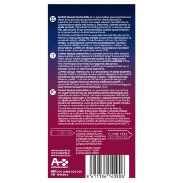 Control - kondomer med noppor - 12 st