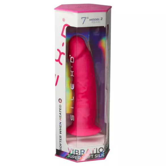 Silexd - vibrator med sugpropp - fjärrkontroll - silikon - rosa