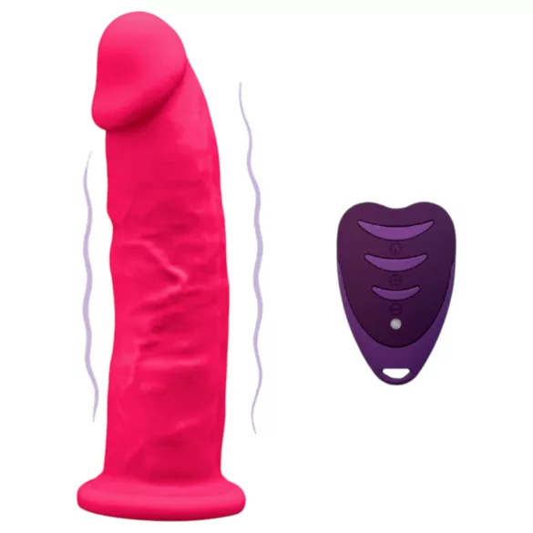 Silexd - vibrator med sugpropp - fjärrkontroll - silikon - rosa