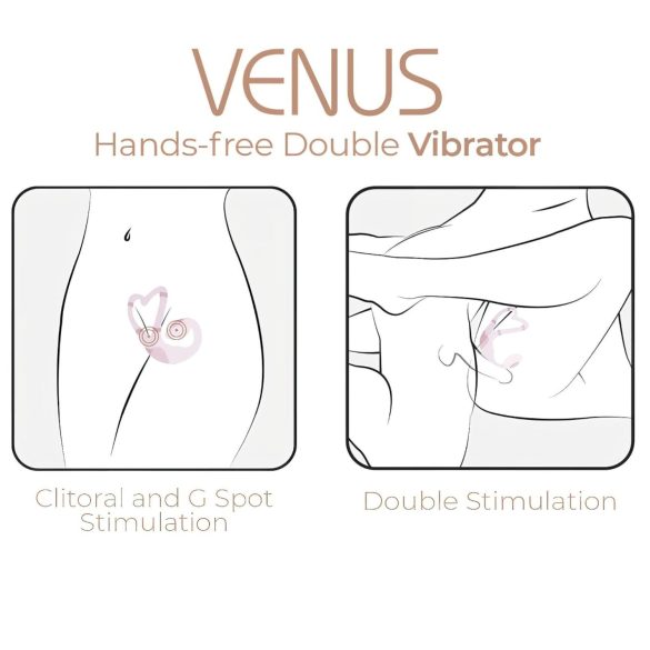 Adrien Lastic Venus - G-punkt och klitorisstimulator - vibrator - rosa