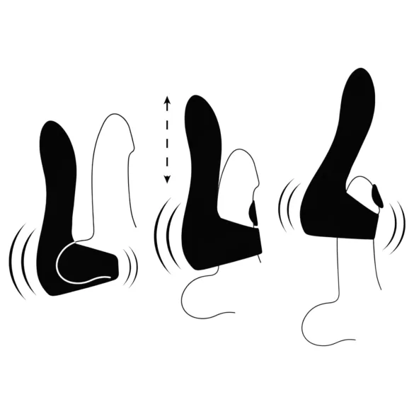 JamyJob - pulserande penishuvudvibrator - svart