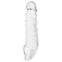 Addicted Toys - penishylsa med pung-ring - 23cm - transparent