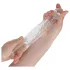Addicted Toys - penishylsa med pung-ring - 23cm - transparent