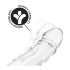 Addicted Toys - penishylsa med pung-/erektionring - 22 cm (transparent)