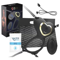 IBIZA - strap-on klitorisstimulator vibrator - svart