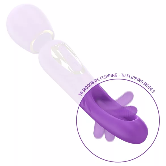 Intense Christy - vibrator med rörlig tungmassage - silikon lila