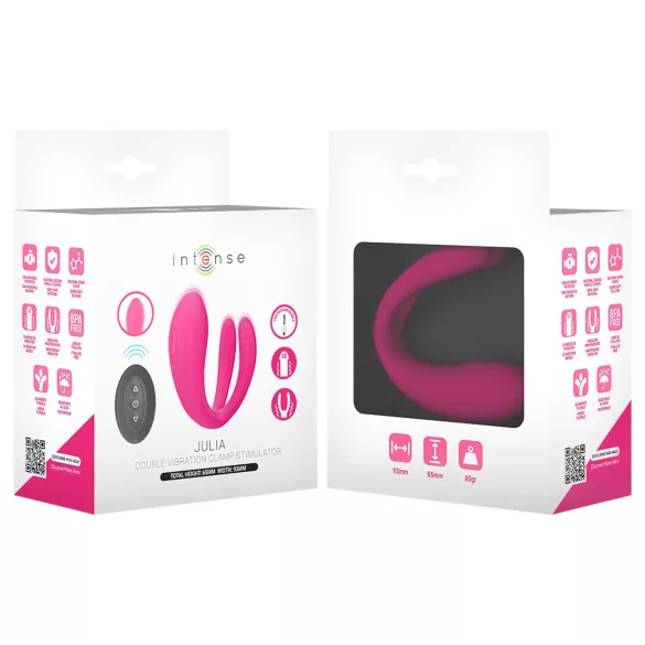 Intense Julia - G-punkt och klitorisstimulator vibrator - rosa