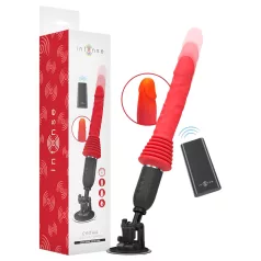 Intense Cynthia - stötvibrator med sugfot (röd)