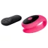 Virgite - parvibrator med fjärrkontroll (svart/rosa)