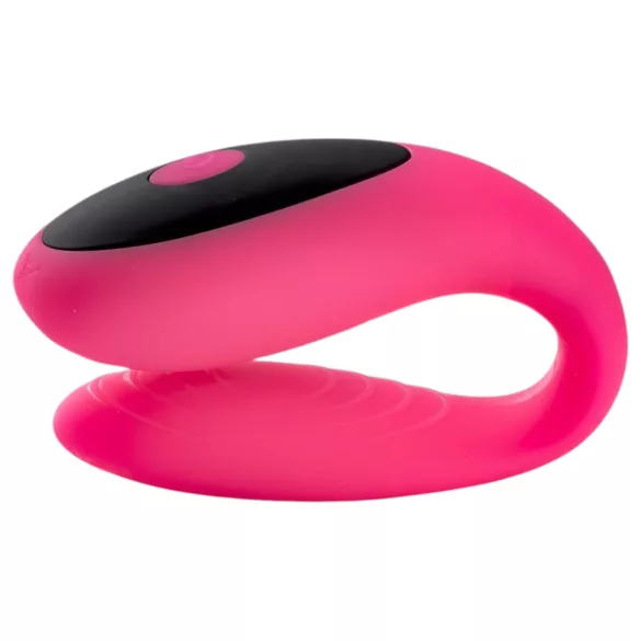 Virgite - parvibrator med fjärrkontroll (svart/rosa)